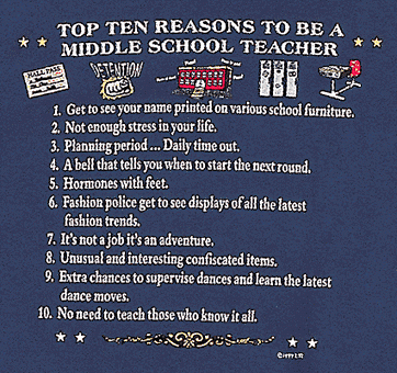 Top 10 Reasons to Become a Middle School Teacher