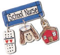 School Nurse Ceramic Pin