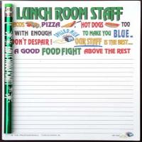 Lunchroom Staff - Note Pad and Pencil Set