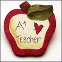A+ Teacher Apple Pin 