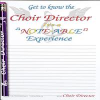 Choir Director Note pad Set  - Note Pad and Pencil Set