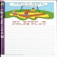 Day Care Worker Notepad Set - Note Pad and Pencil Set