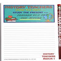 History Teacher - Note Pad and Pencil Set