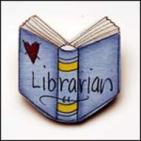 Librarian Book pin