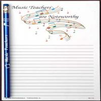 Music Teachers are Noteworthy - Note Pad and Pencil Set