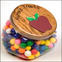 Treat jar wooden top only 