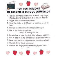 Top Ten Reasons To Become a School Counselor Sweatshirt