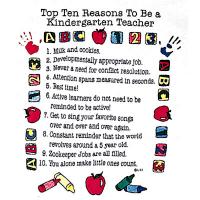 Top Ten Reasons To Become a Kindergarten Teacher Sweatshirt