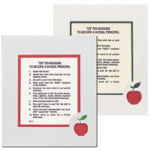 Top Ten Reasons to Become a School Principal Mat