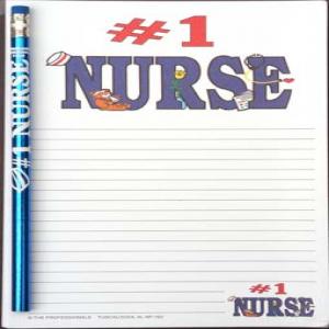 #1 Nurse - Note Pad and Pencil Set