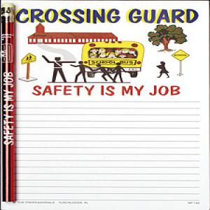 Crossing Guard Notepad Set - Note Pad and Pencil Set