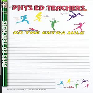 Phys Ed Teachers Go the Extra Mile - Note Pad and Pencil Set