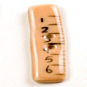 Ruler Shaped Ceramic Button