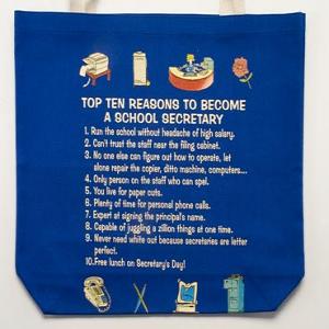 School Secretary Top 10 Totebag