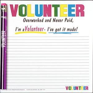 Volunteer  Notepad Set - Note Pad and Pencil Set