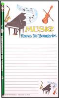 Music Knows No Boundaries - Note Pad and Pencil Set