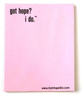 Got Hope I Do Pink Note Pad