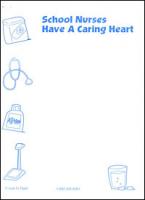 School Nurses Have a Caring Heart note pad