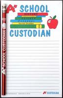 A+ School Custodian - Note Pad and Pencil Set