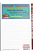History Teacher - Note Pad and Pencil Set