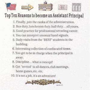 Top Ten Reasons To Become an Assistant Principal Sweatshirt